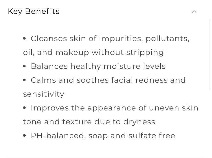 Chamomile cleanser